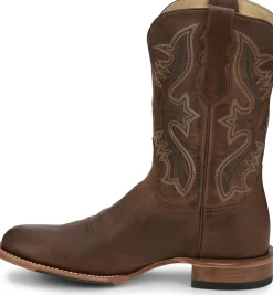 Justin Boots Wells 11" Western Rich Mahogany Discount
