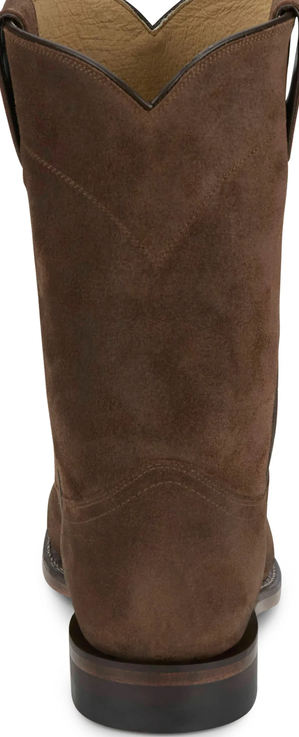 Justin Boots Wes 10" Suede Roper Almond Discount