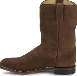 Justin Boots Wes 10" Suede Roper Almond Discount