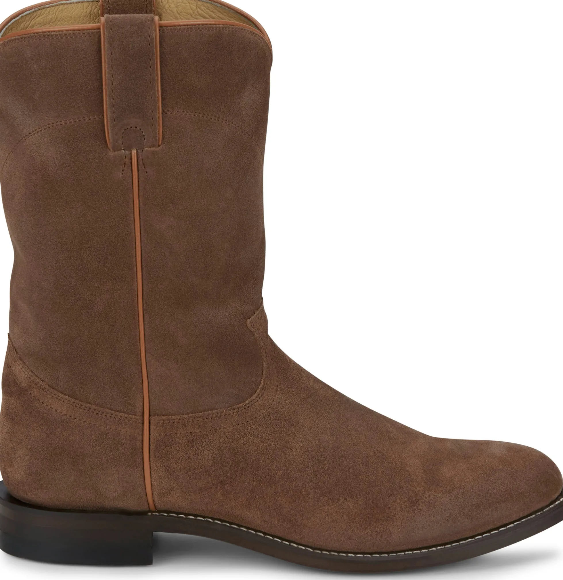 Justin Boots Wes 10" Suede Roper Butterscotch Clearance
