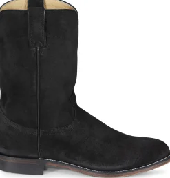 Justin Boots Wes 10" Suede Roper Onyx Sale