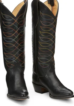 Justin Boots Whitley 15” Women’S Western Boot Midnight Black
