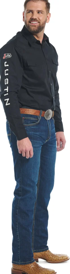 Justin Boots 1879 Modern Slim Medium Wash Best