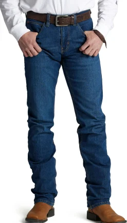 Justin Boots 1879 Straight Leg Medium Wash New