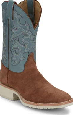 Justin Boots Alamo 11" Roughout Golden Tan Sale