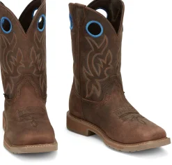 Justin Boots All Around 11" Waterproof Steel Toe Walnut Best