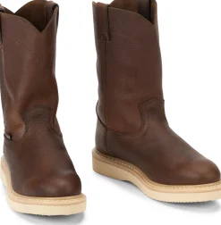 Justin Boots Axe 10" Wedge Light Brown Clearance