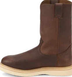 Justin Boots Axe 10" Wedge Light Brown Clearance