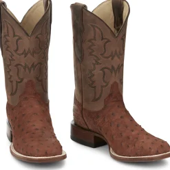 Justin Boots Belmont 11" Full Quill Ostrich Wild Brandy Sale