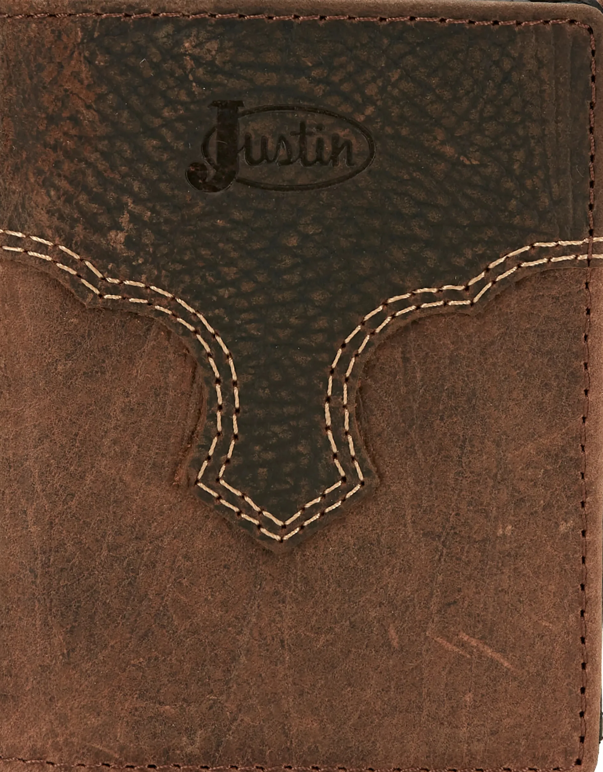 Justin Boots Bifold Card Wallet Brown Hot