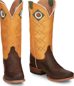 Justin Boots Billet 13" Western Brown Hot