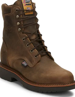 Justin Boots Blueprint 8" Work Tan Gaucho Discount