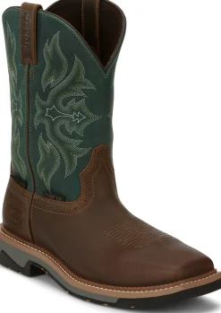 Justin Boots Bolt 11" Waterproof Comp Toe Cedar Best