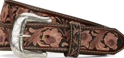 Justin Boots Bonanza Trail Belt Brown New