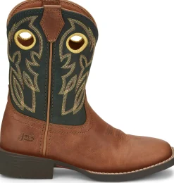 Justin Boots Bowline Kids Western Boot Brown Best