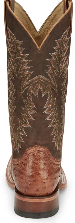 Justin Boots Breck 13” Smooth Ostrich Cognac Vintage Online