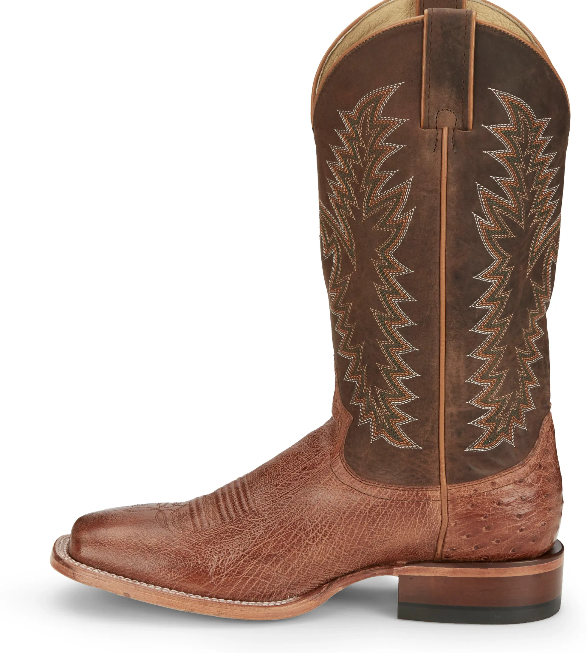 Justin Boots Breck 13” Smooth Ostrich Cognac Vintage Online