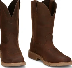 Justin Boots Buster II 11" Work Pecan Outlet