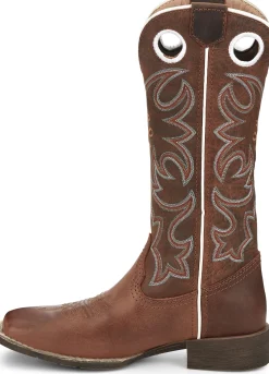 Justin Boots Cam 13" Western Boot Leather Brown Discount