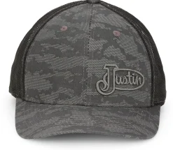 Justin Boots Camo Cap Grey Camo Grey Logo Online