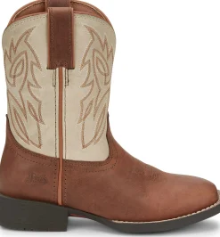 Justin Boots Canter Junior Whiskey Brown New