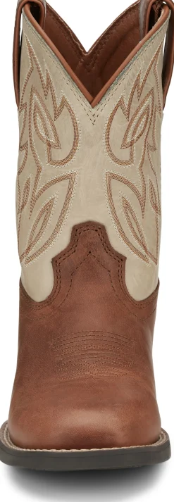 Justin Boots Canter Junior Whiskey Brown New
