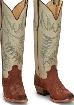 Justin Boots Clara 15" Western Boot Brown Best