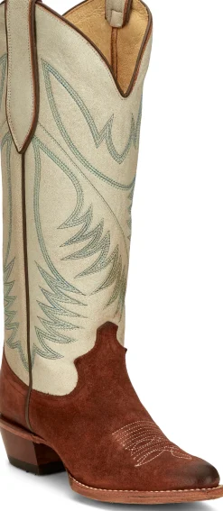 Justin Boots Clara 15" Western Boot Brown Best