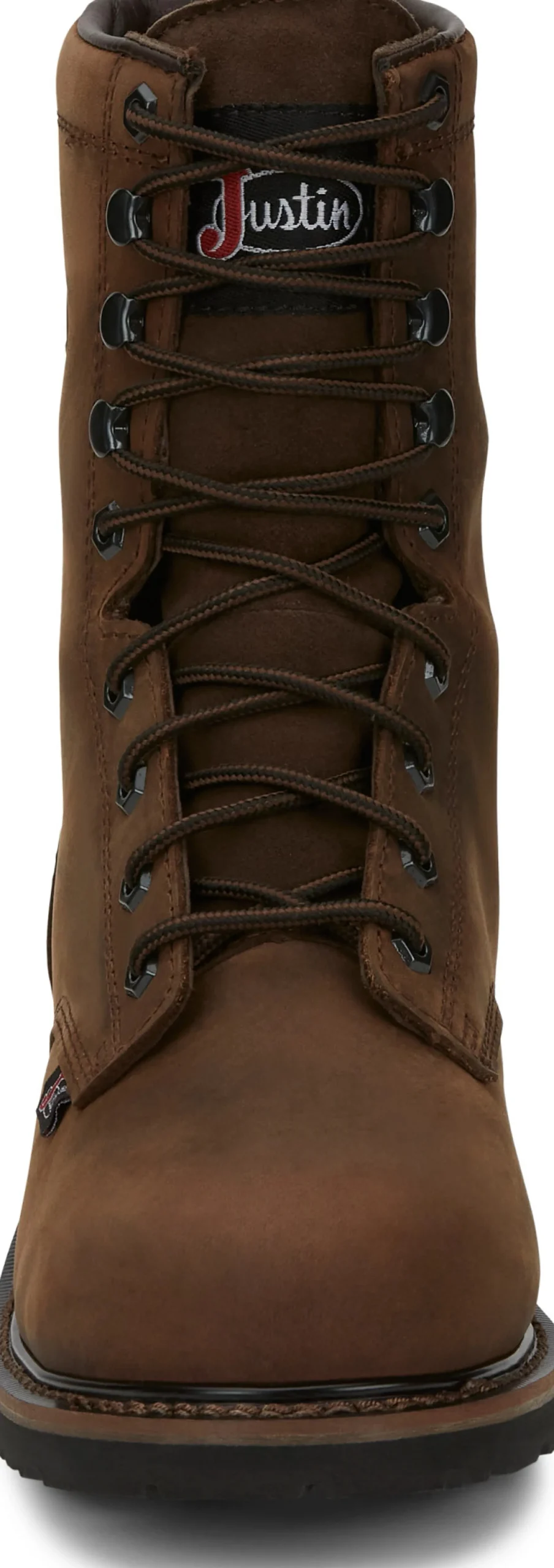 Justin Boots Drywall 8" Waterproof Steel Toe Brown Clearance