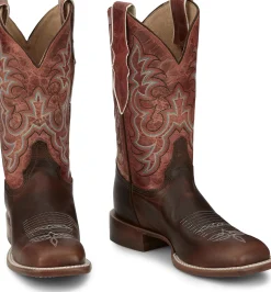 Justin Boots Dusty 11" Pull-On Women's Western Boot Brown Sale