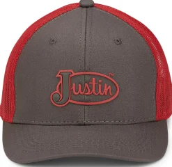 Justin Boots Flint Cap Brown/Red Mesh Best