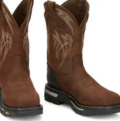 Justin Boots Frontline Hiviz 11&rdquo; Waterproof Nano Comp Toe Walnut Outlet