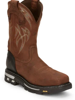 Justin Boots Frontline Hiviz 11&rdquo; Waterproof Nano Comp Toe Walnut Outlet