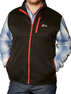 Justin Boots Full-Zip Tech Vest Black Discount