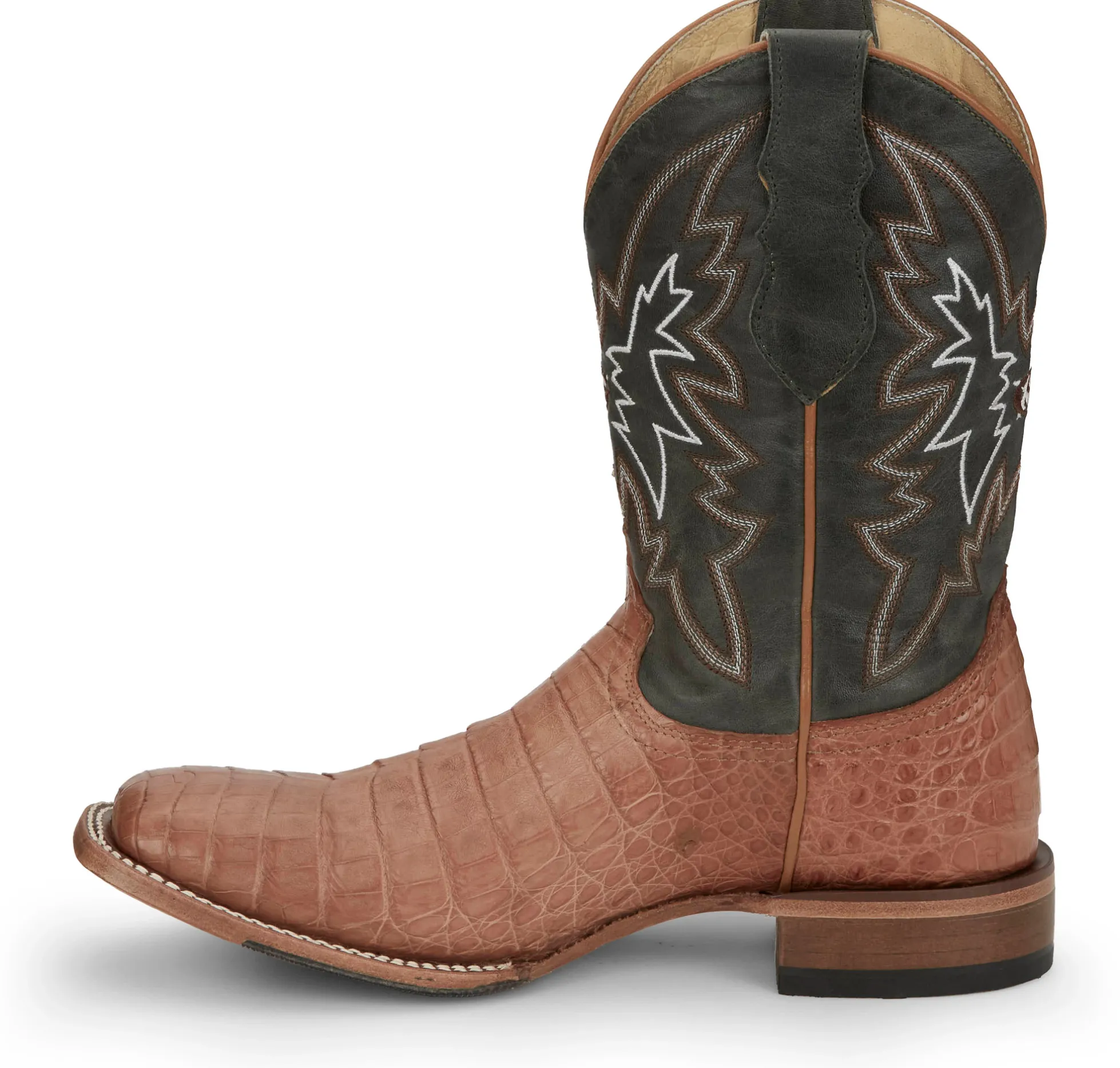 Justin Boots Haggard 11" Caiman Tan New