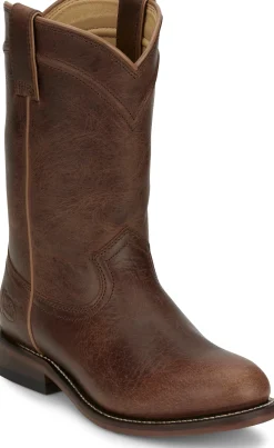 Justin Boots Holland 10" Roper Brown Sale