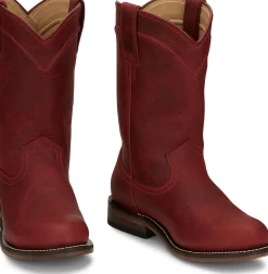 Justin Boots Holland 10" Roper Red Outlet