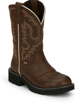 Justin Boots Inji 11" Western Boot Aged Bark Outlet