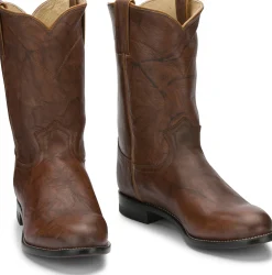 Justin Boots Jackson 10" Roper Chestnut New