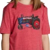 Justin Boots Justin Kid's Patriotic Tractor Tee Red Heather Discount