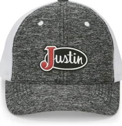 Justin Boots Justin Logo Cap Dark Grey/White Mesh Best