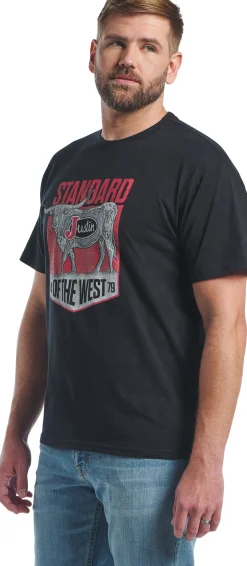 Justin Boots Justin Men's Standard Of The West Tee Black Sale
