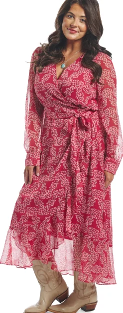 Justin Boots Justin Women's Wrap Maxi Dress Red Online