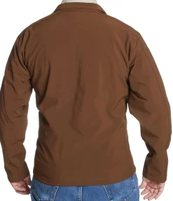 Justin Boots Laminated Full-Zip Jacket Brown Discount