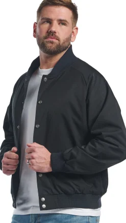 Justin Boots Logo Bomber Jacket Black