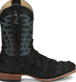 Justin Boots Ocean Front 11" Pirarucu Inky Black Sale