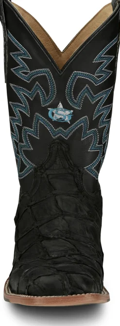 Justin Boots Ocean Front 11" Pirarucu Inky Black Sale