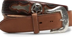 Justin Boots Odessa Star Belt Tan