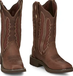 Justin Boots Paisley 11" Western Boot Brown