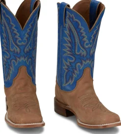 Justin Boots Peyton 11" Western Boot Distressed Cognac Outlet